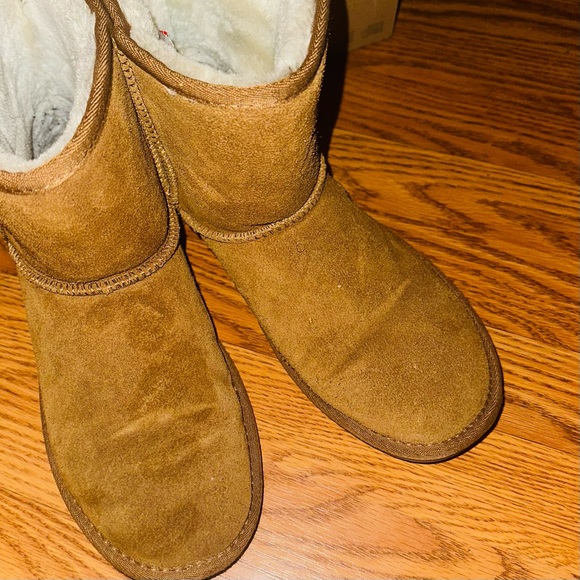 Minnetonka Mini Fur Ankle Winter Boots - Picture 3 of 4